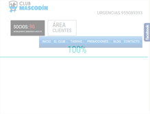 Tablet Screenshot of clubmascodin.com